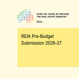 REIA Pre-budget Submission 26/27